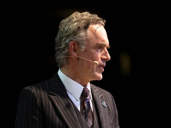 Dr. Jordan Peterson speaks to a full house at the Canadian Tire Centre in Ottawa, Ont. on Monday, Jan. 30, 2023. Photo by Bryan Passifiume /National Post